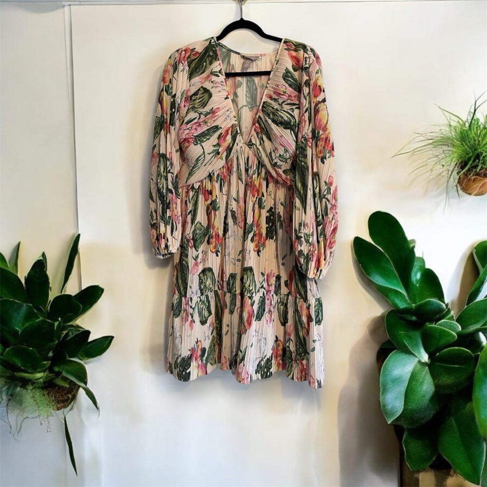 Floral V-Neck Dress